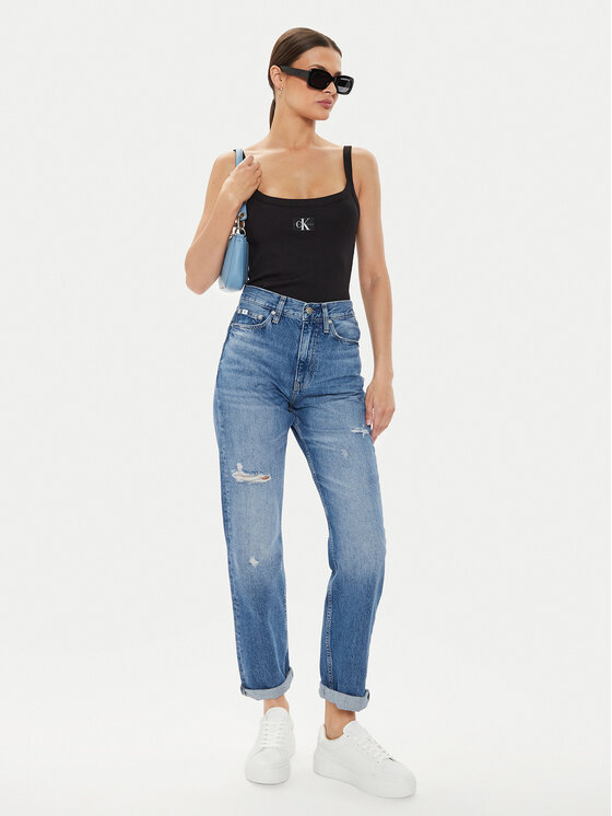 Calvin Klein Jeans Calvin Klein Jeans Traperice J20J223888 Plava Straight Fit