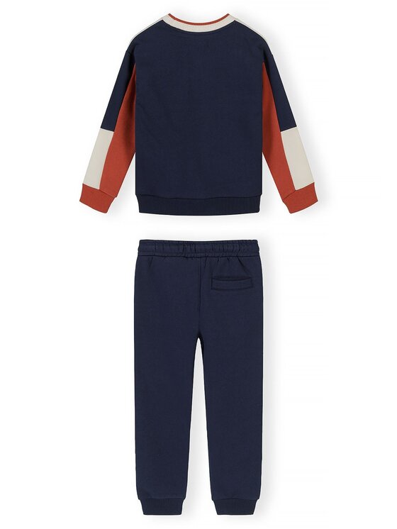 minoti minoti Komplet dresowy 33FLEECE261 Granatowy Regular Fit