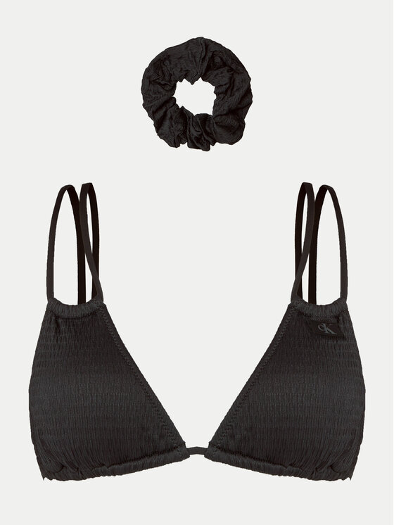 Calvin Klein Swimwear Calvin Klein Swimwear Bikini pezzo sopra KW0KW02727 Nero