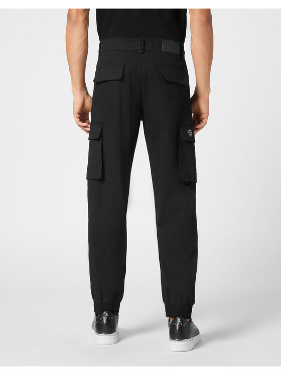 PHILIPP PLEIN PHILIPP PLEIN Spodnie cargo 11591 Czarny Cargo Fit