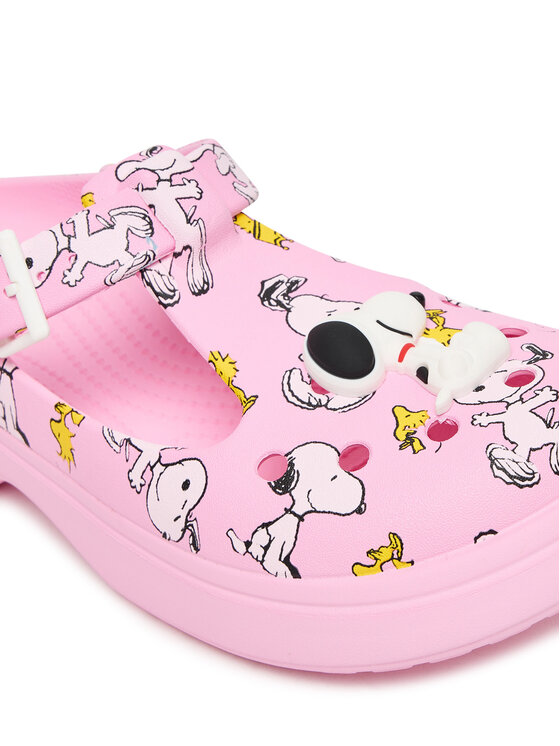 Crocs Crocs Klapki Peanuts Mary Jane Clog 211130 Różowy