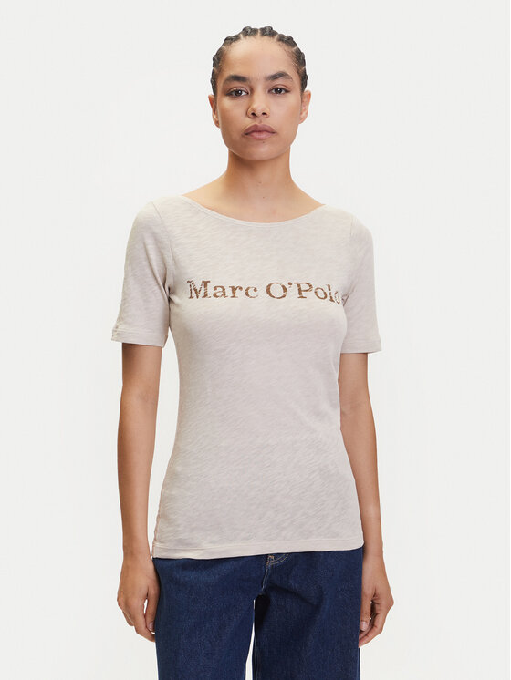 Marc O'Polo Marc O'Polo T-Shirt 504 2261 51231 Beżowy Regular Fit