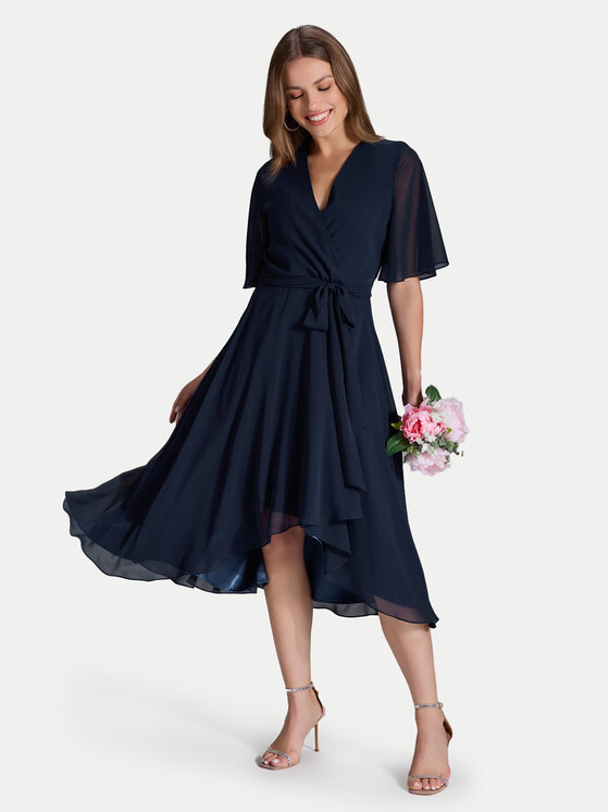 Swing Swing Коктейлна рокля 5AI10200 Тъмносин Regular Fit