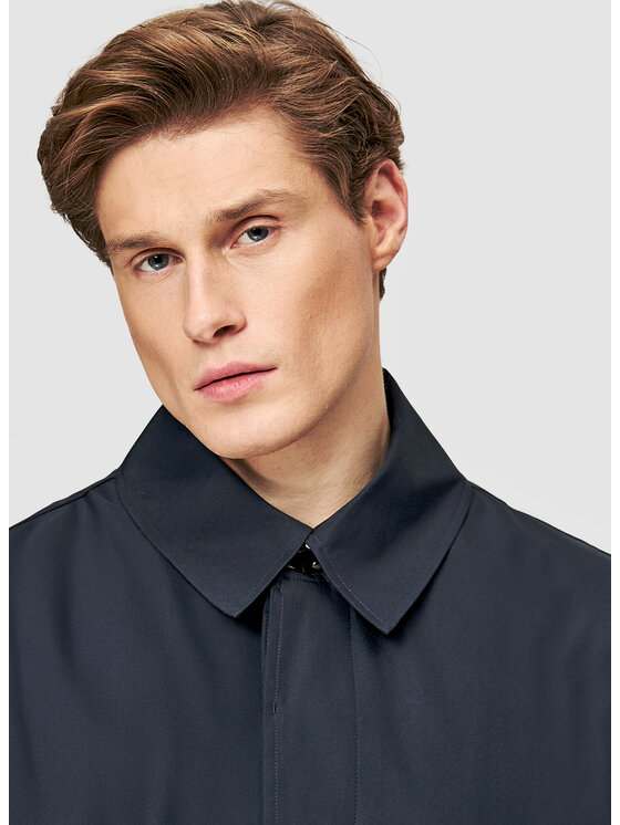 Pako Lorente Pako Lorente Płaszcz przejściowy P26SF-7X-001 Granatowy Classic Fit