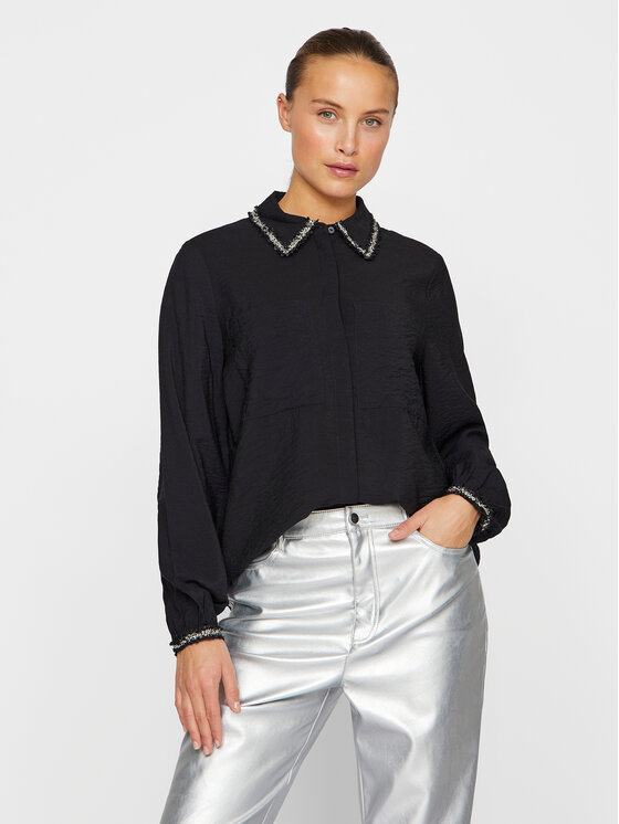 Vila Vila Särk Dogma 14101545 Must Regular Fit