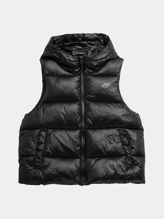 4F 4F Bezrękawnik 4FSS23TDJAF092-20S Czarny Loose Fit