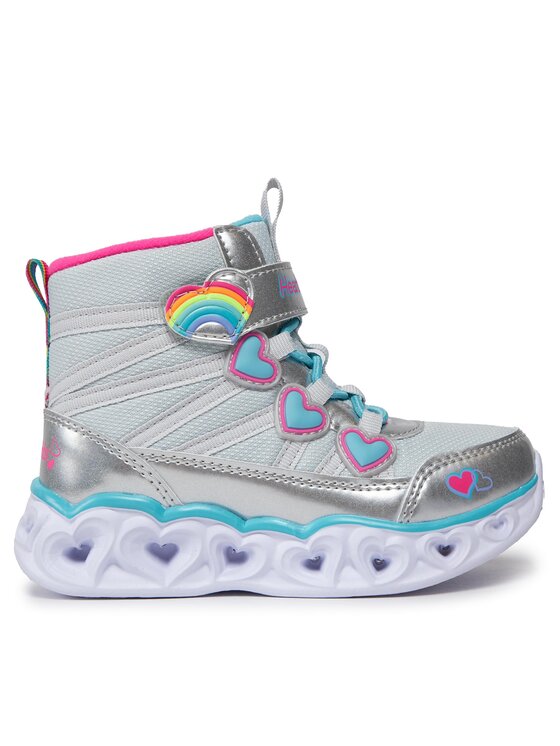 Skechers Čižmy Heart Lights Sweet Styling 302668L/SMLT Strieborná