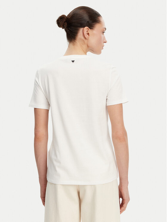 Weekend Max Mara Weekend Max Mara Tricou Teiera 2515971052 Alb Regular Fit