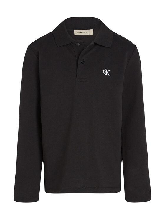 Calvin Klein Jeans Calvin Klein Jeans Polokošile Essential IB0IB02421 D Černá Regular Fit