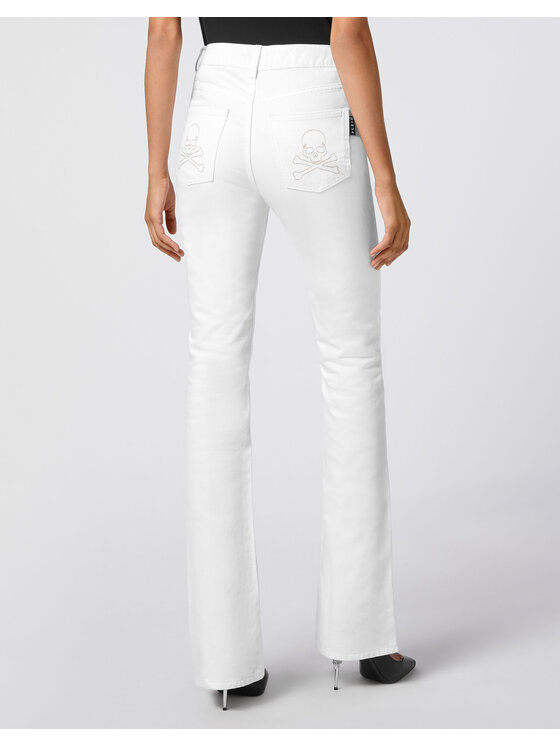 PHILIPP PLEIN PHILIPP PLEIN Jeansy 2865 Bílá