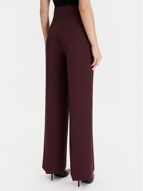 Maryley Maryley Kalhoty z materiálu 25IB680/M17 Bordó Regular Fit