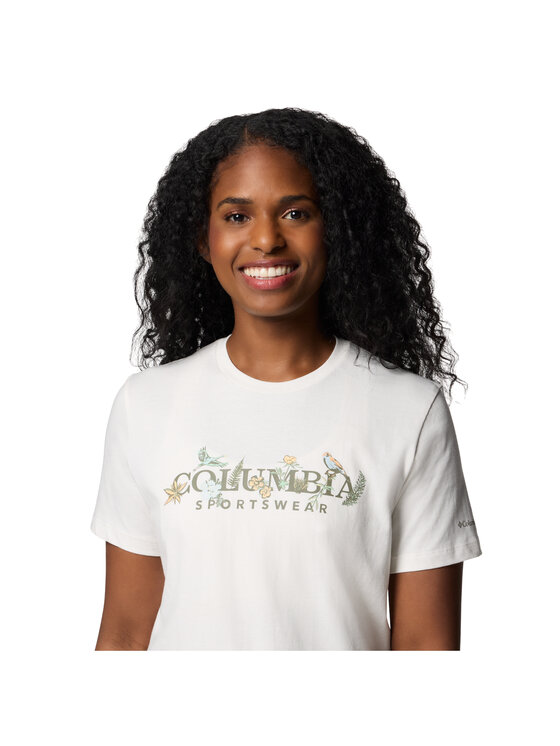 Columbia Columbia T-Shirt Columbia Boundless Beauty Logo SS Tee Beżowy Regular Fit