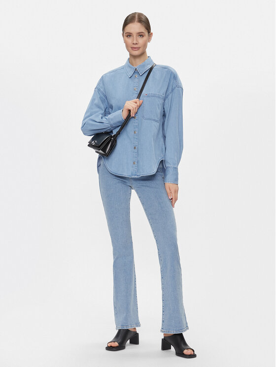 Tommy Jeans Tommy Jeans Дънки Sylvia Hgh Flr Cg4239 DW0DW17293 Тъмносин Regular Fit