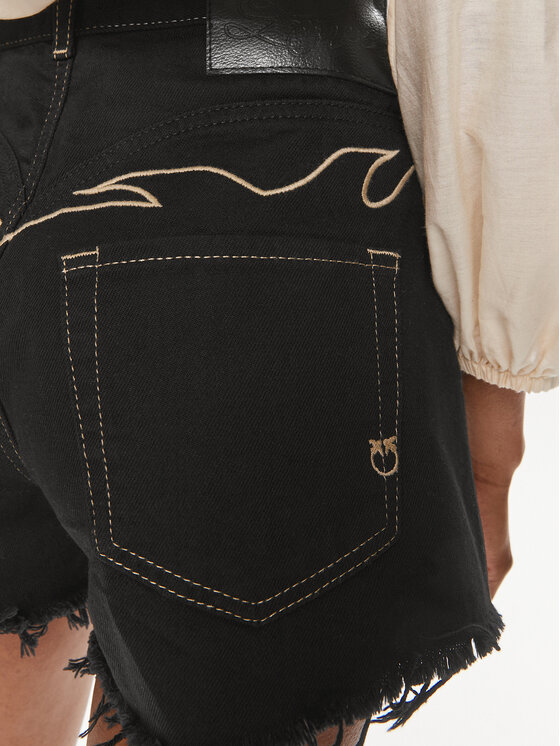 PINKO Pinko Pantaloncini di jeans Honey 103627 A1VD Nero Regular Fit