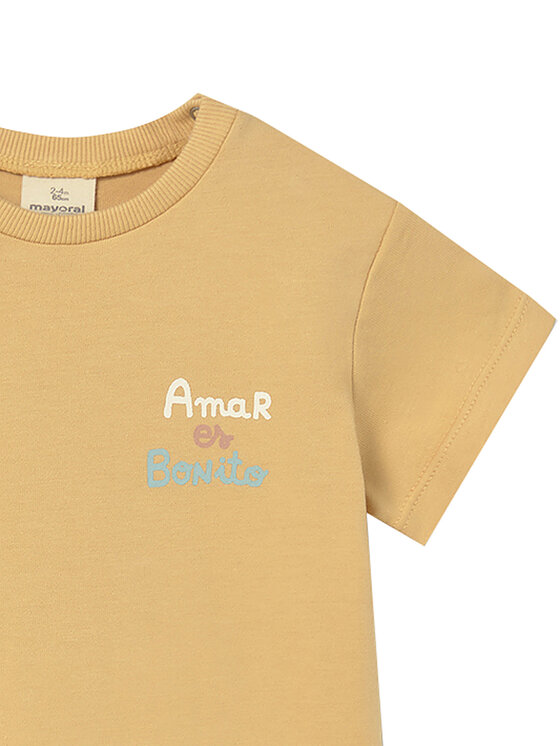 Mayoral Mayoral T-Shirt 1077 Gelb Regular Fit