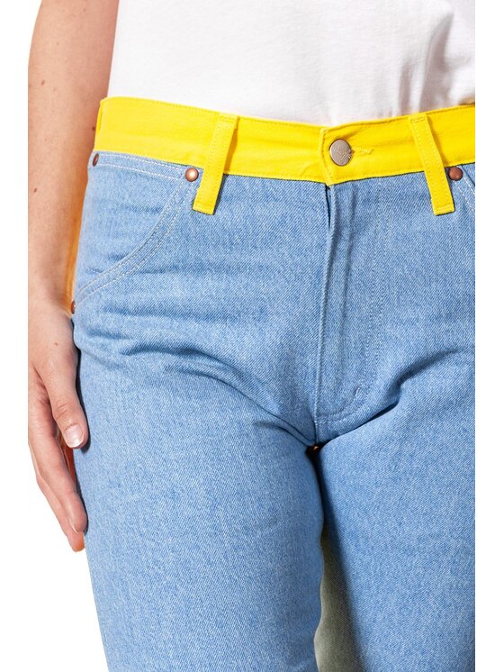 Wrangler Wrangler Jeansy 11MWZ Żółty Slim Fit