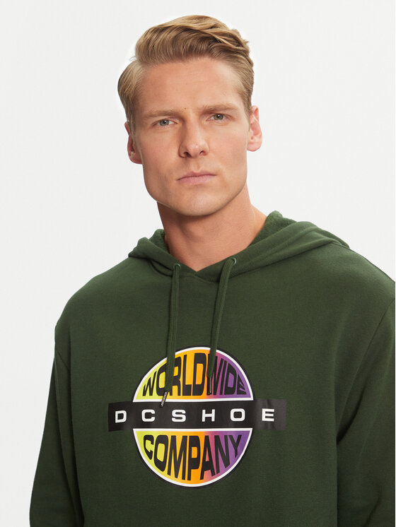 DC DC Felpa Core ADYSF03137 Verde Regular Fit