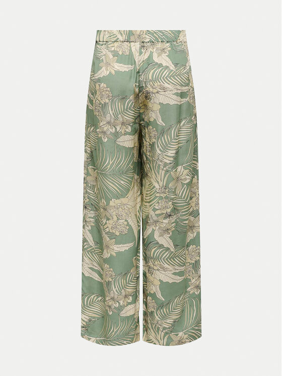 ONLY ONLY Medžiaginės kelnės Palina 15324503 Žalia Loose Fit