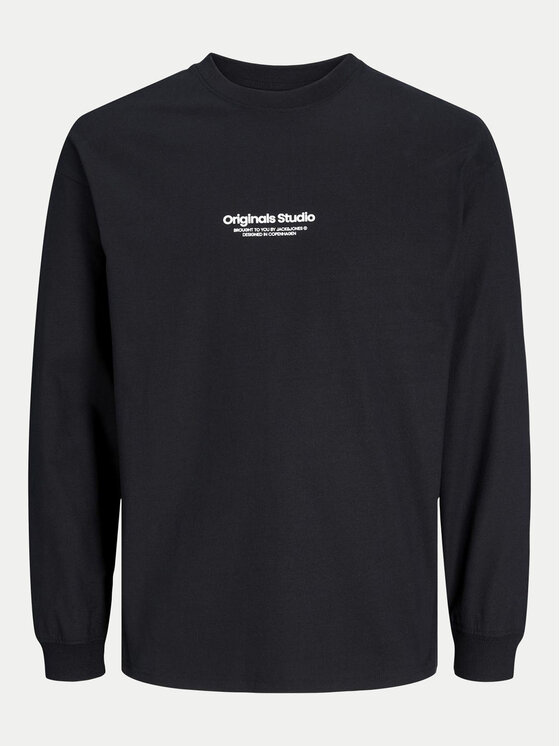 Jack&Jones Jack&Jones Longsleeve Vesterbro 12251775 Μαύρο Loose Fit