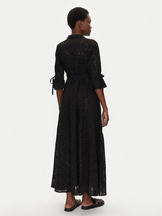 Iconique Iconique Rochie de plajă IC25-046 Negru Regular Fit