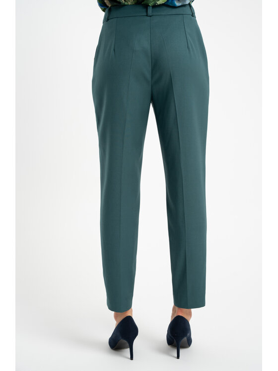 CLICK CLICK Παντελόνι υφασμάτινο 30-448 Πράσινο Fitted Fit