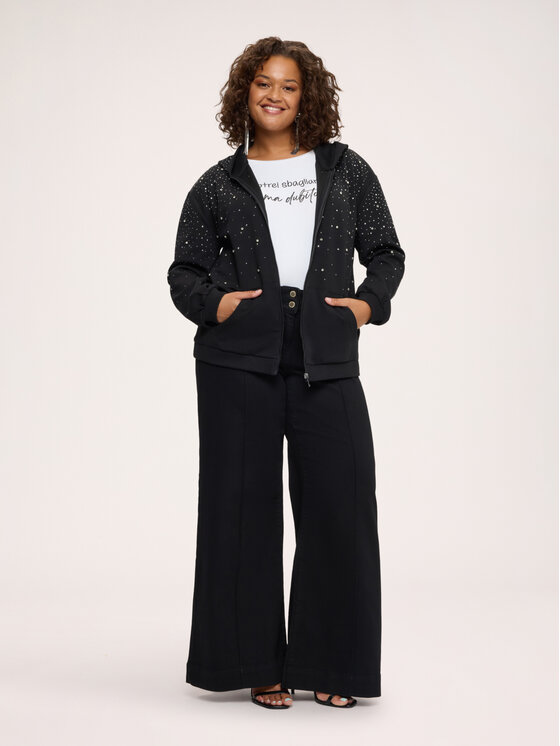 Fiorella Rubino Fiorella Rubino Felpa G868L009415N033 Nero Over Fit