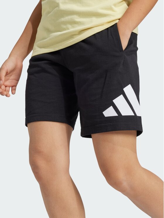 adidas adidas Szorty materiałowe Essentials Czarny Regular Fit