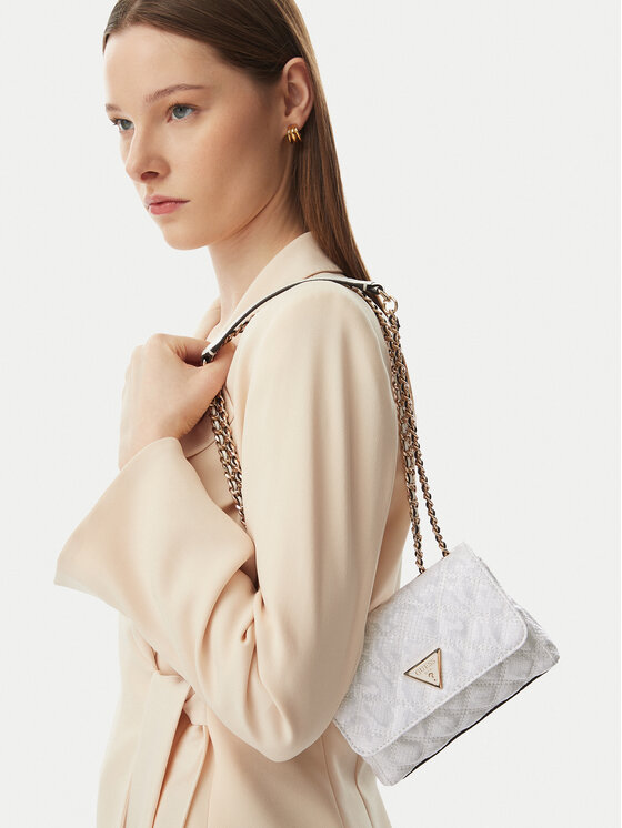 Guess Geantă Giully II Mini HWKG96 73740 Alb