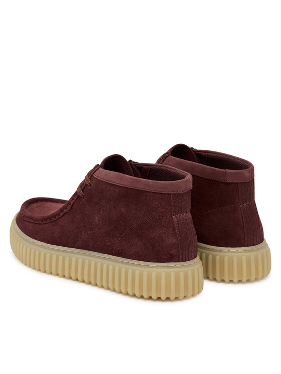 Clarks Clarks Šnurovacia obuv Torhill Hi 26183423 Bordová