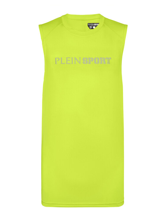 Plein Sport Plein Sport Tank top 22979 Żółty Regular Fit
