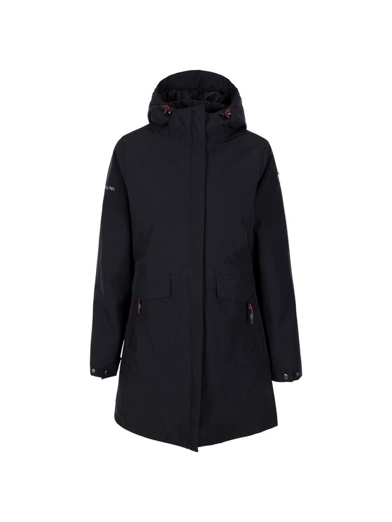 Trespass Trespass Kurtka przeciwdeszczowa Modesty Czarny Long Fit