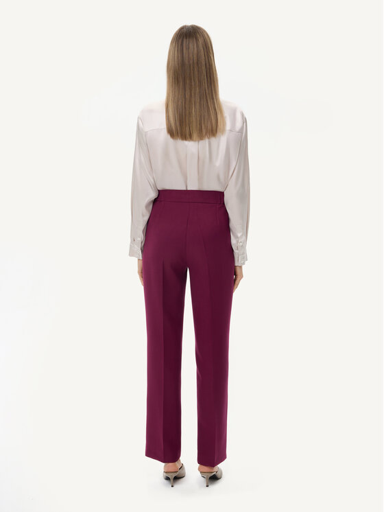 KMX KMX Spodnie materiałowe 809740004 Bordowy Straight Fit