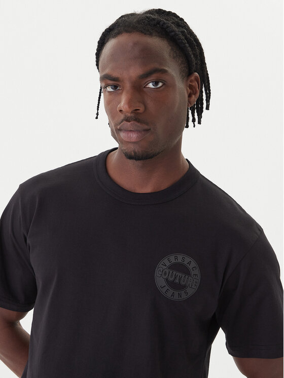 Versace Jeans Couture Versace Jeans Couture T-Shirt 79GAHT06 CJ00T Černá Regular Fit