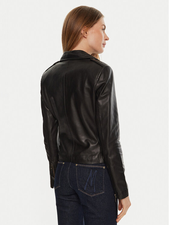 Serge Pariente Serge Pariente Lederjacke City Girl Schwarz Regular Fit