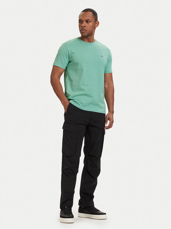 Gant Gant T-särk Shield  2003184 Türkiissinine Regular Fit