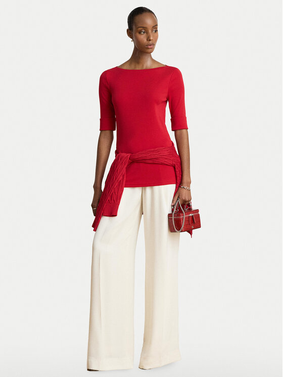 LAUREN RALPH LAUREN LAUREN RALPH LAUREN Блузка 200654963197 Червоний Slim Fit