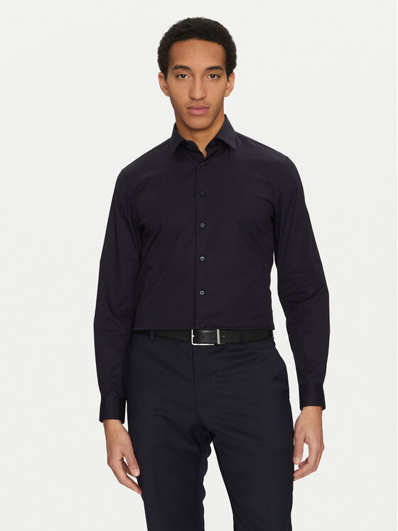 Calvin Klein Calvin Klein Cămașă K10K109509 Bleumarin Slim Fit