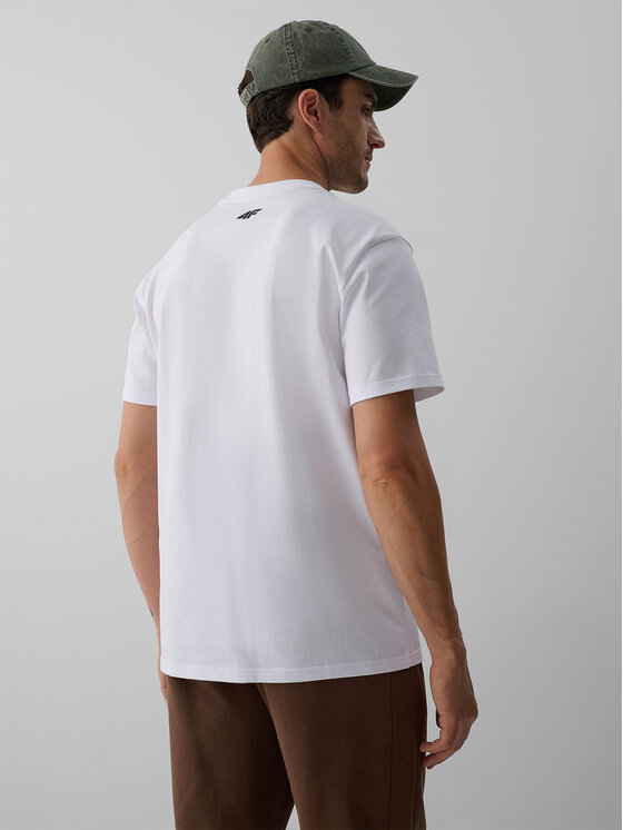 4F 4F T-Shirt OVERLAND Biały Regular Fit