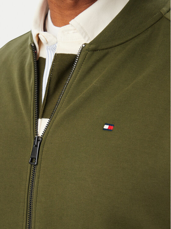 Tommy Hilfiger Tommy Hilfiger Bluza Essential MW0MW44934 Zielony ciemny Regular Fit