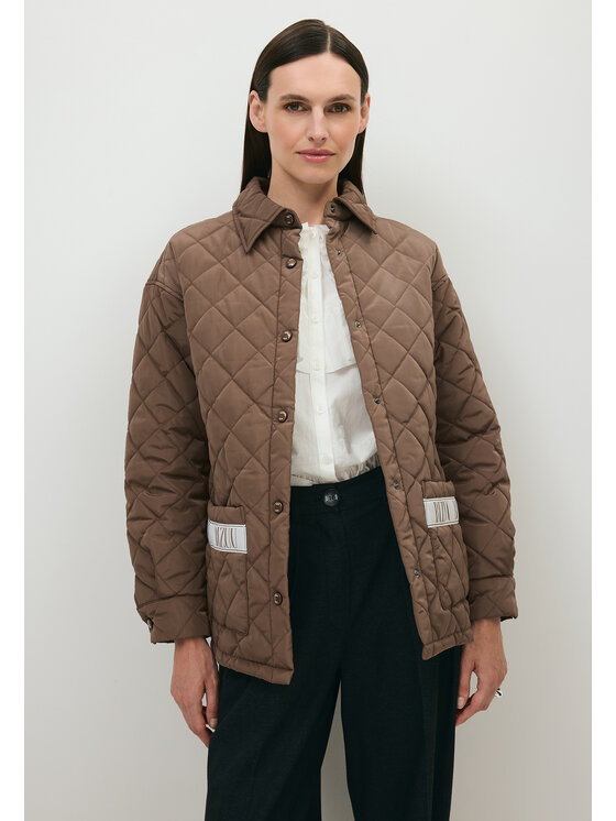 BIZUU BIZUU Kurtka przejściowa MARIN OVERSIZED JACKET Brązowy jasny Standard Fit