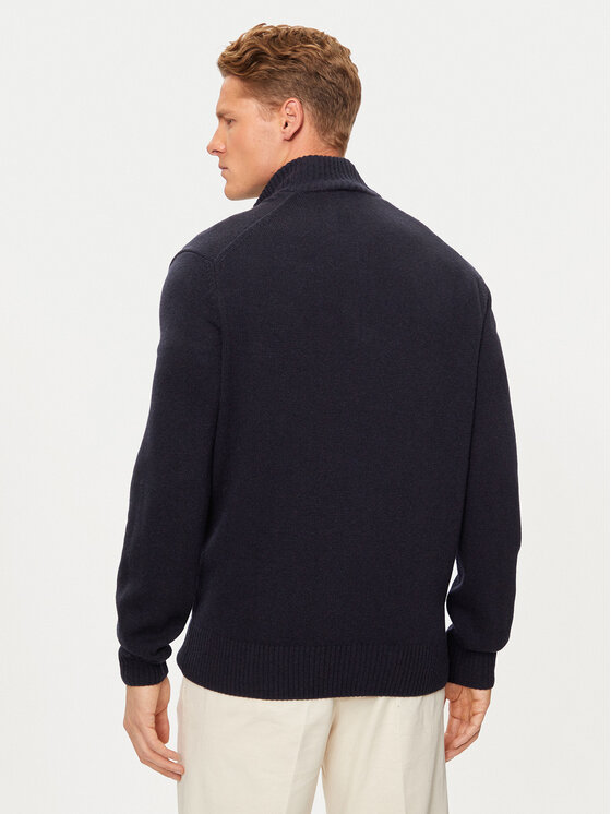 Lacoste Lacoste Sweter AH3052 Granatowy Regular Fit