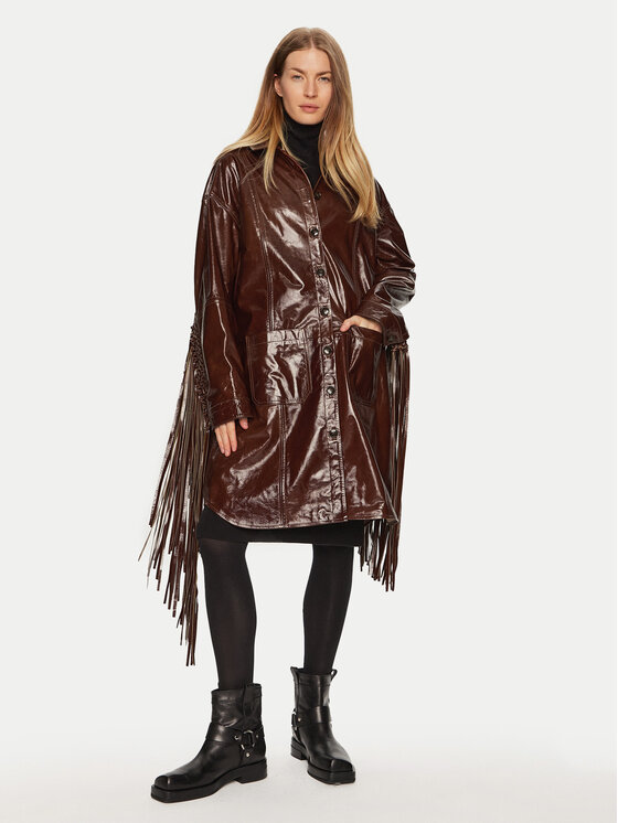 Herskind Cappotto di transizione Ellen 5302125 Marrone Relaxed Fit, taglia : 34