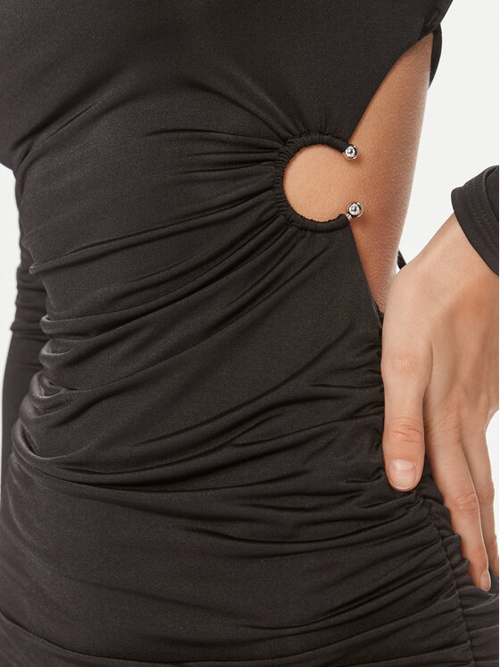 Guess Guess Koktejlové šaty Alexia W4GK75 KBAC2 Černá Slim Fit