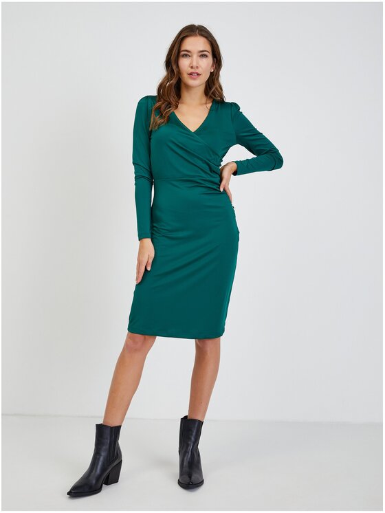 Orsay Orsay Sukienka 410242-856000__40 Zielony Regular Fit