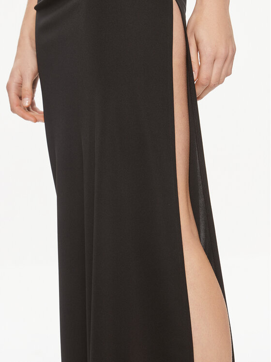 TWINSET TWINSET Cocktail obleka 241TE2057 Črna Regular Fit
