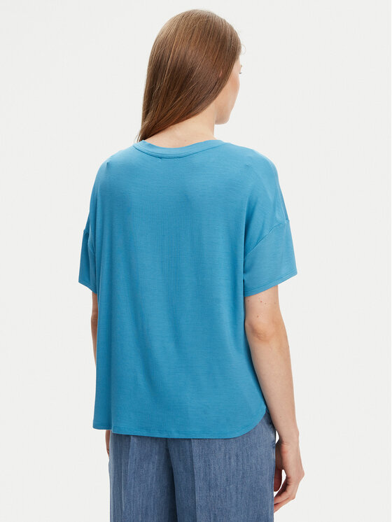 United Colors Of Benetton United Colors Of Benetton Тишърт 3Z12D101X Син Slim Fit