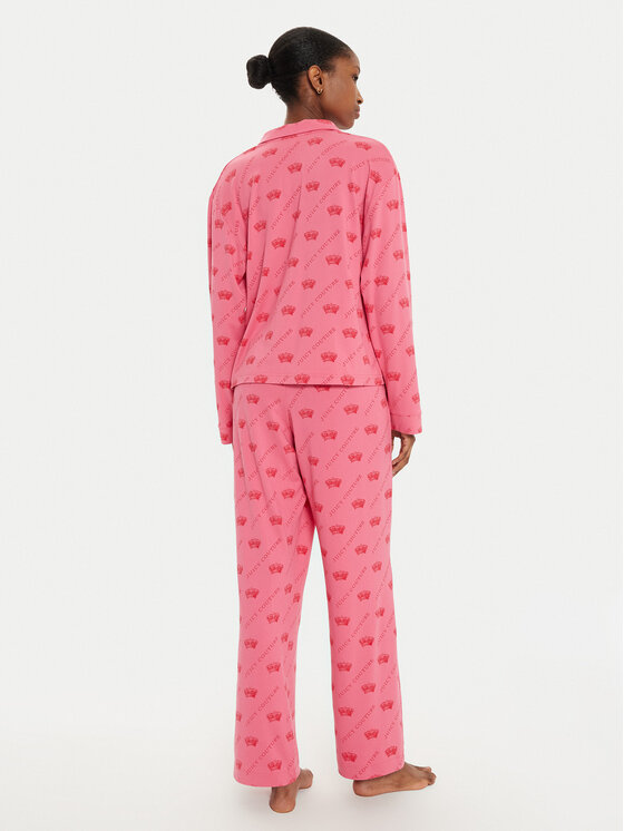 Juicy Couture Juicy Couture Pižama Estelle & Nolan JCLPJ224510 Roza Relaxed Fit