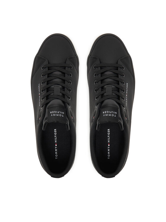 Tommy Hilfiger Tommy Hilfiger Snīkeri Th Hi Vulc Core Low Lth Ii Ess FM0FM05511 Melns