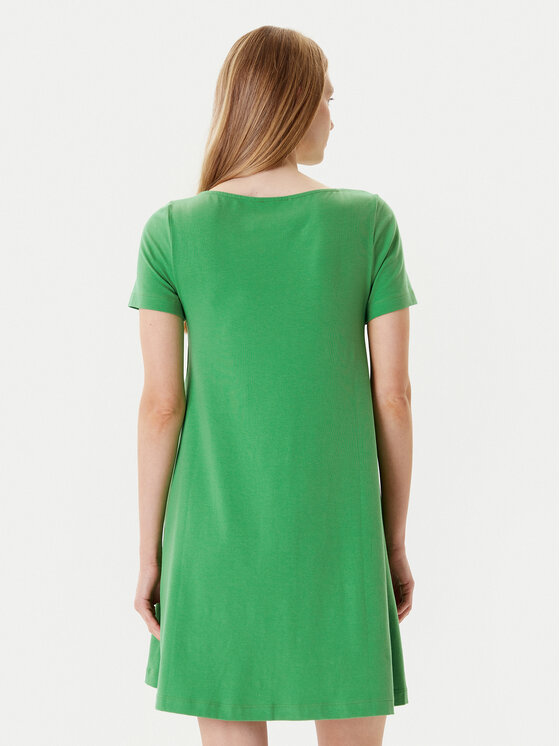 United Colors Of Benetton United Colors Of Benetton Kasdieninė suknelė 3Z1RDV01E Žalia Regular Fit