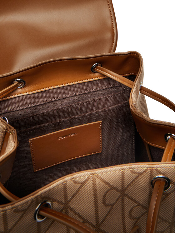 Calvin Klein Calvin Klein Hátizsák Emblem Aop Jacquard LV04F3536G Barna